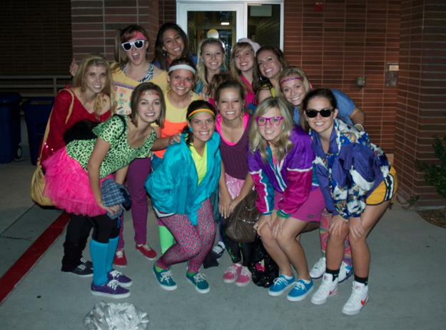 pic of women wearing neon