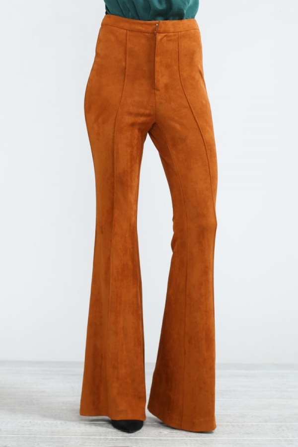 suede flares blue labels boutique