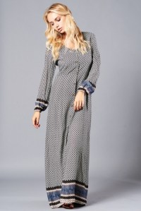 boho printed dress