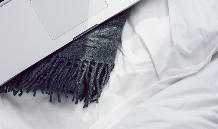 laptop on the bed fashion not fear