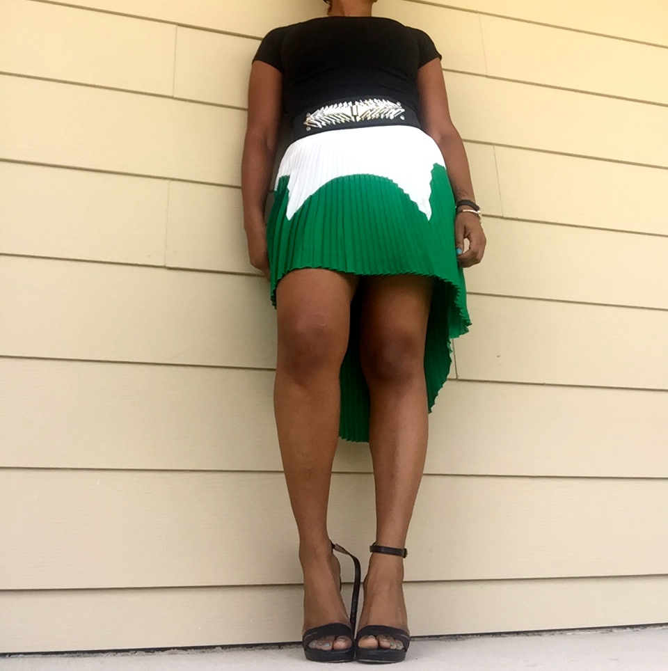 Colorblocked + Untied Heels