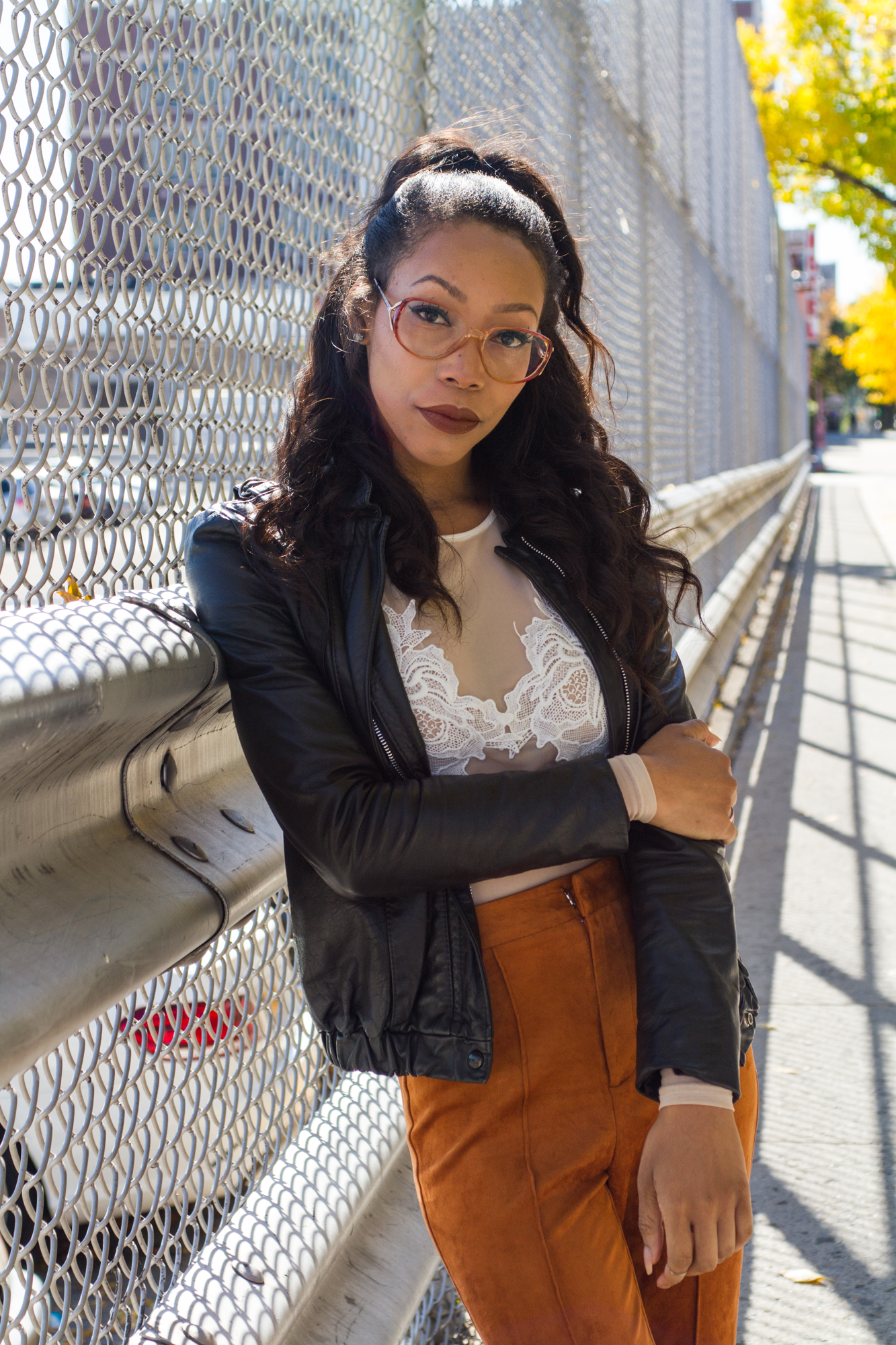 Sade A Spence rust flares blue labels boutique