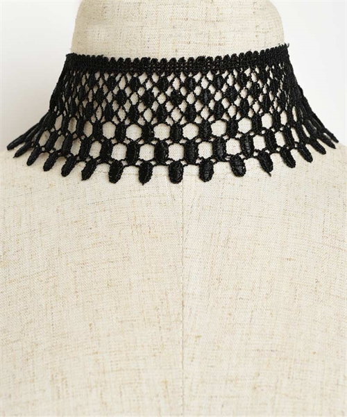 black lace choker blue labels boutique