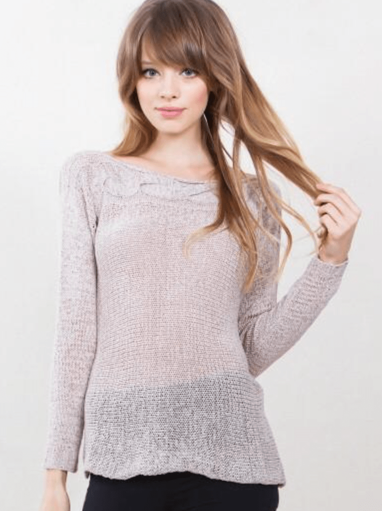 beige womens sweater