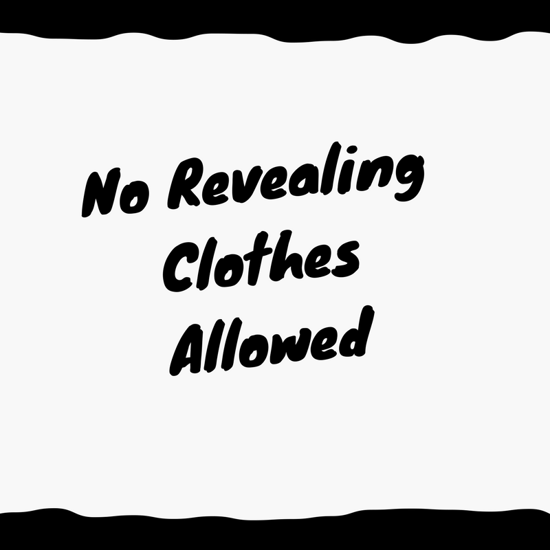 norevealingclothessign