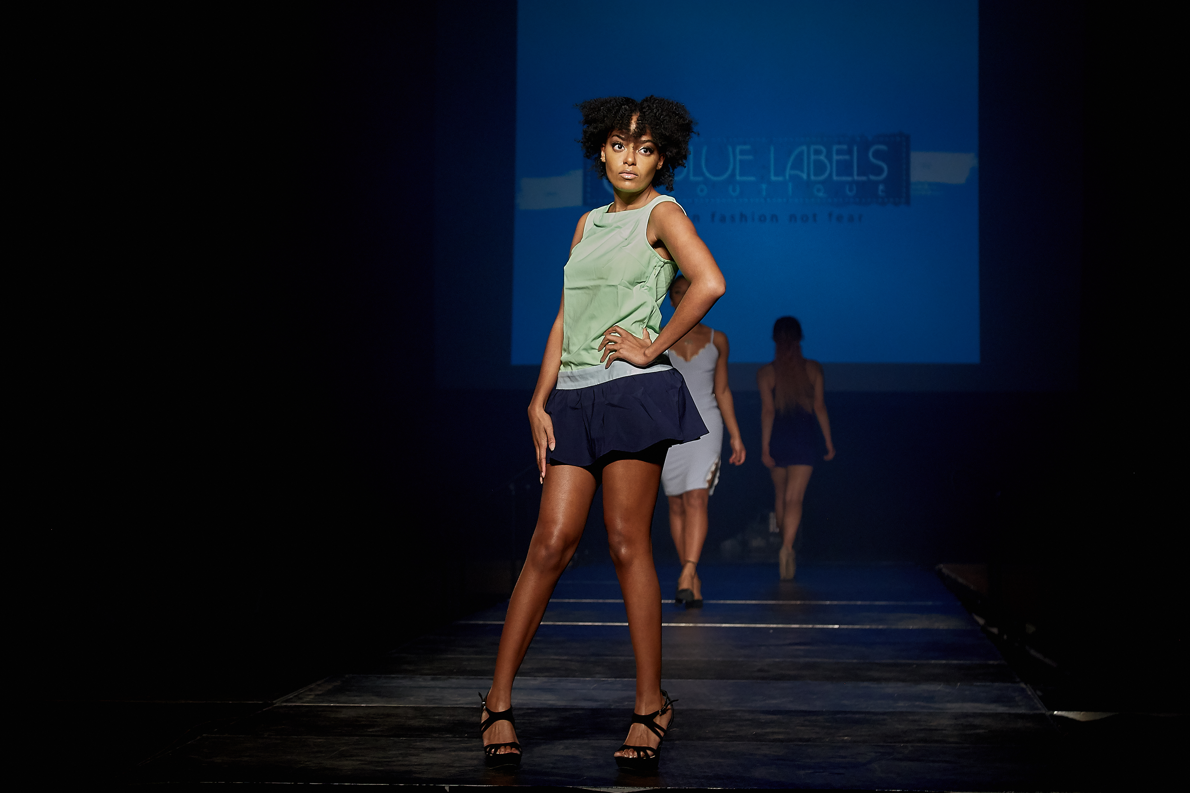 green, navy, white tennis dress blue labels boutique