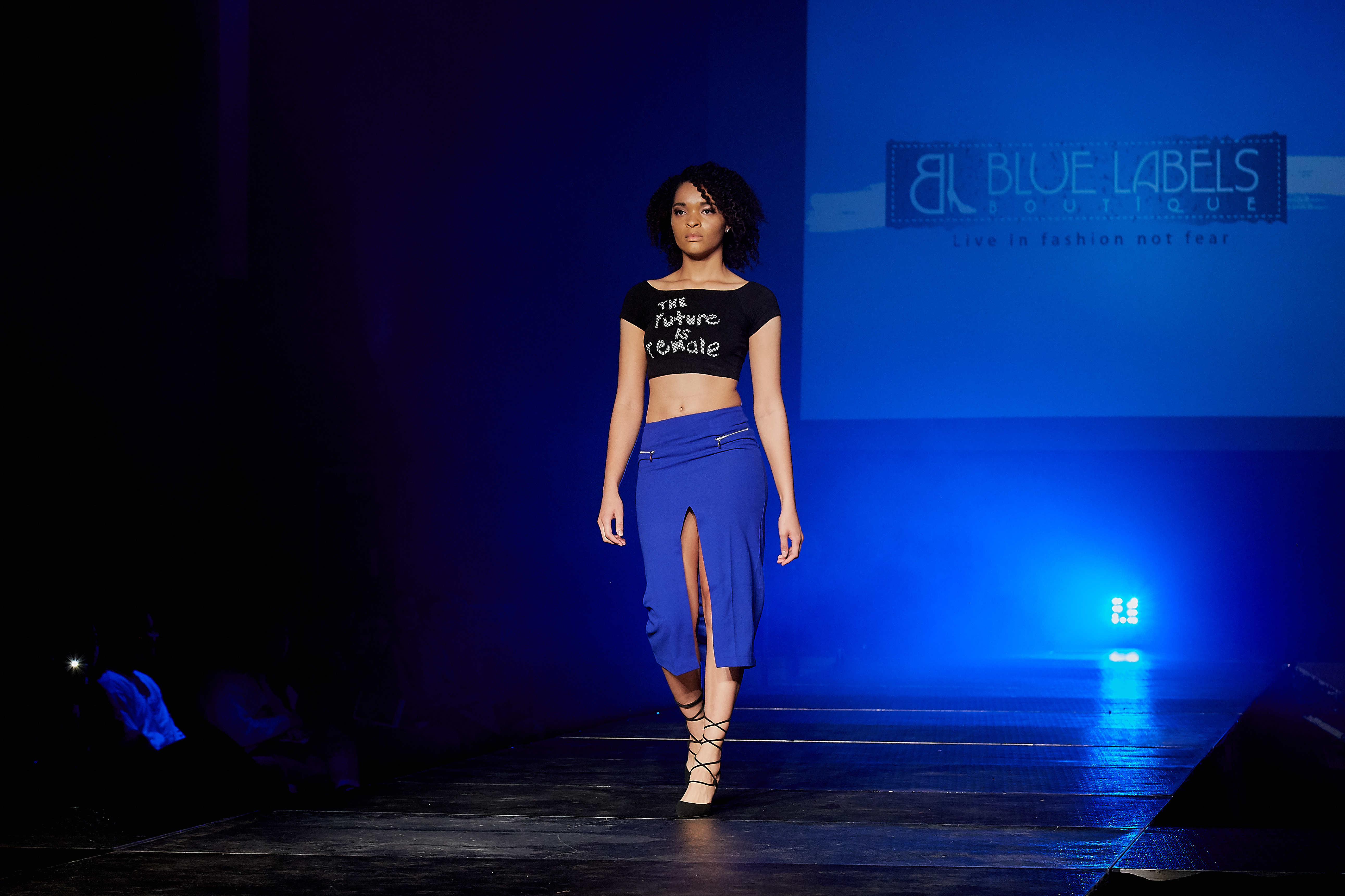 the email is future top royal blue zipper skirt blue labels boutique