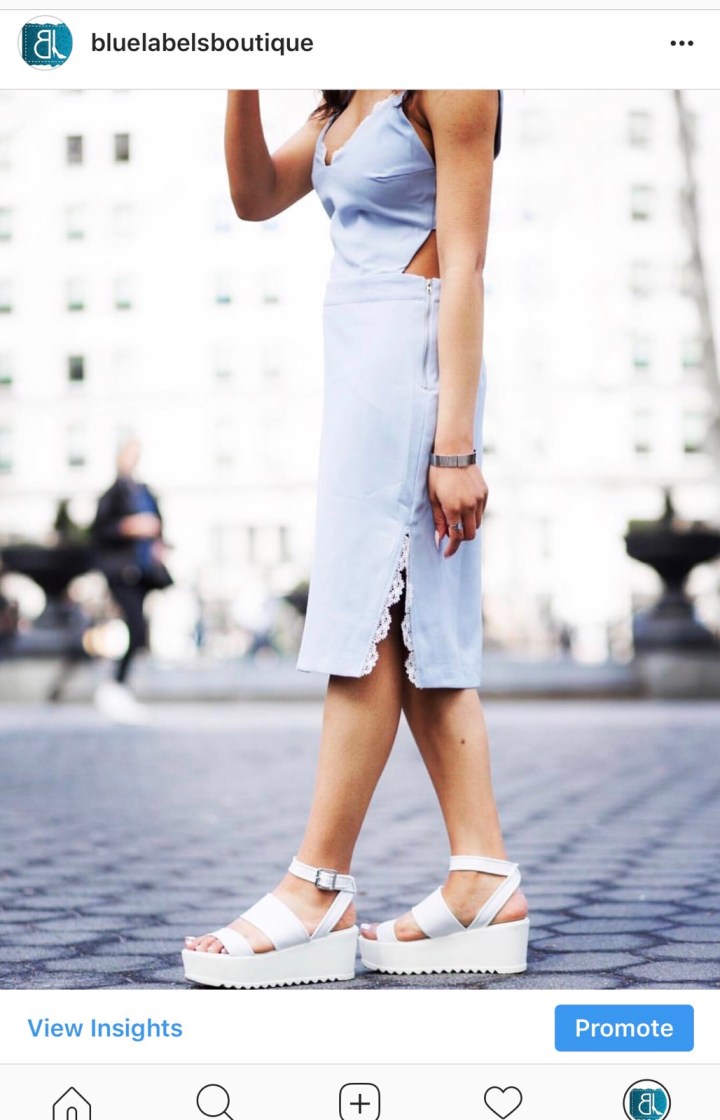 light blue dress with lace blue labels boutique