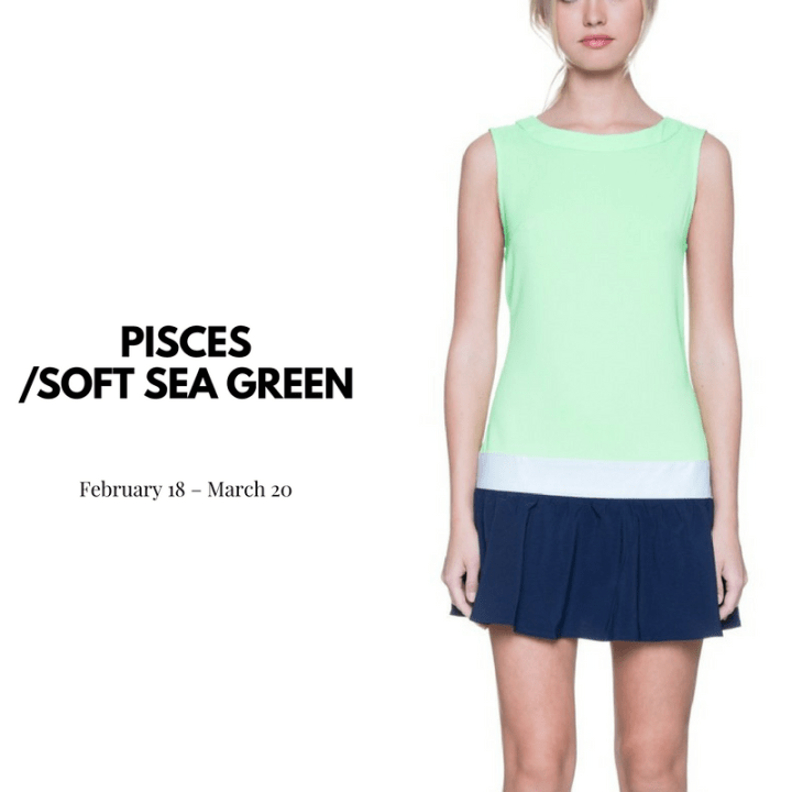 green, blue, white cellblock dress