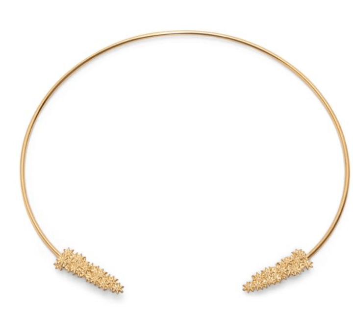 aurate new york Flower Necklace Open