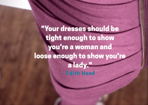 dress quote by edith head