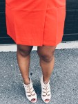 orange vest dress