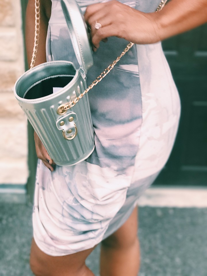 Trash Can Crossbody Bag Blue Labels Boutique