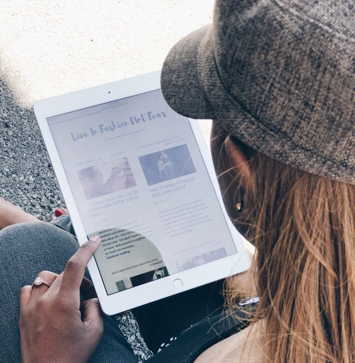 fashion not fear on iPad