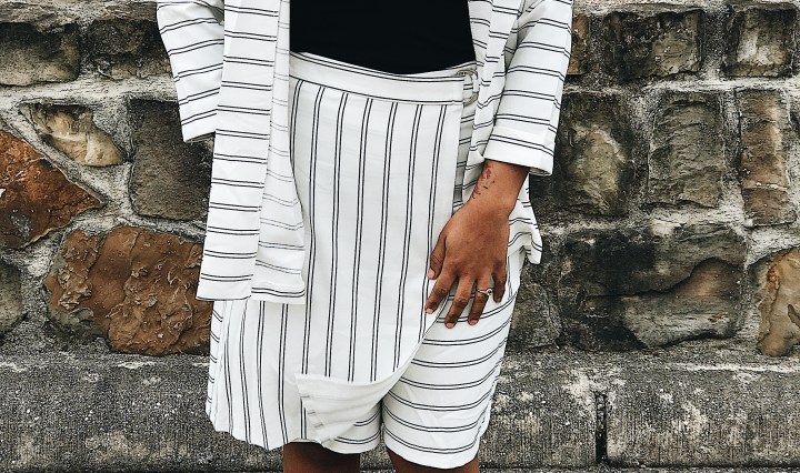 black and ivory womens suit