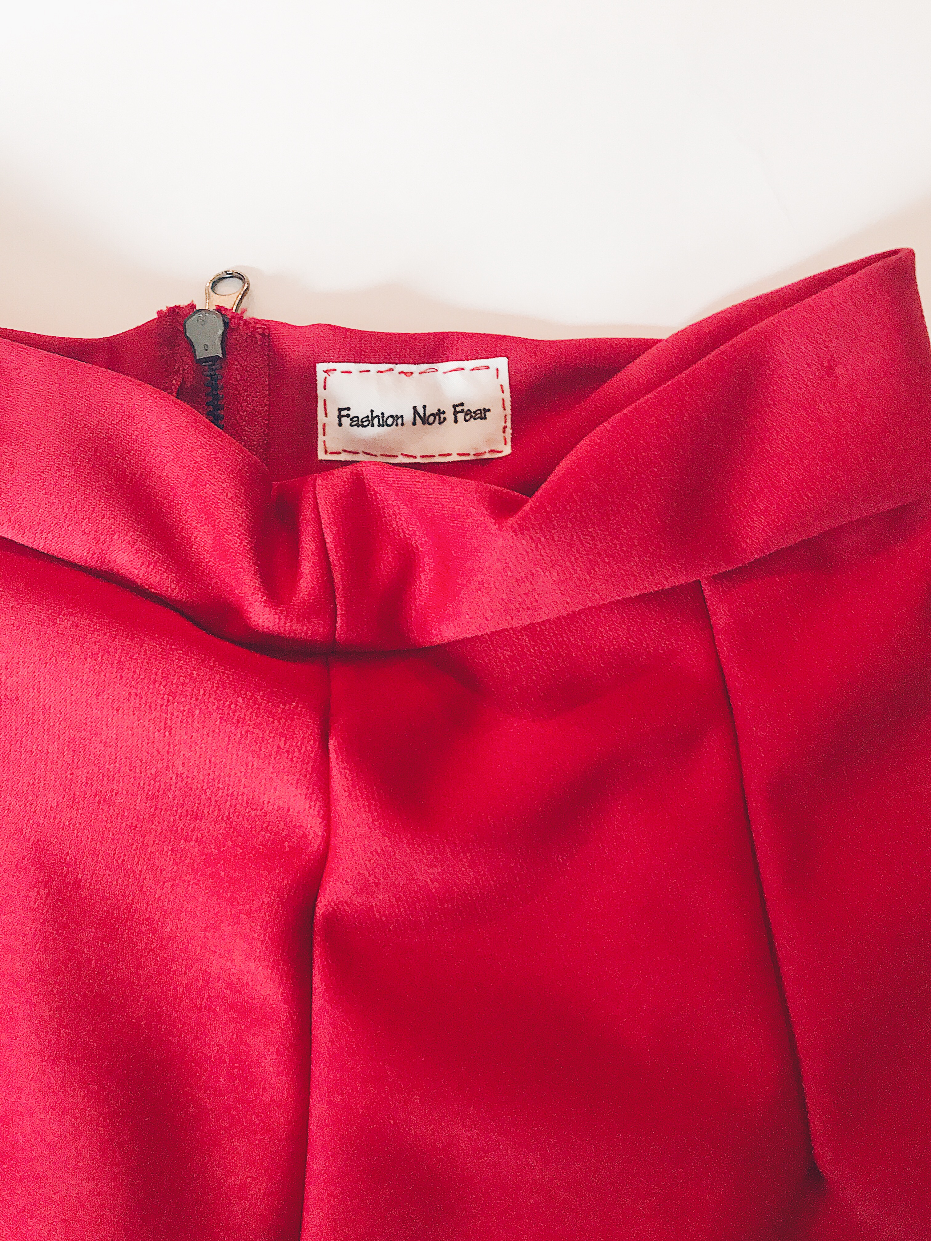 fashionnotfear red skirt 