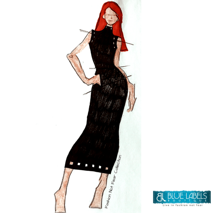 BlackSleevelessDressFashionNotFearCollection