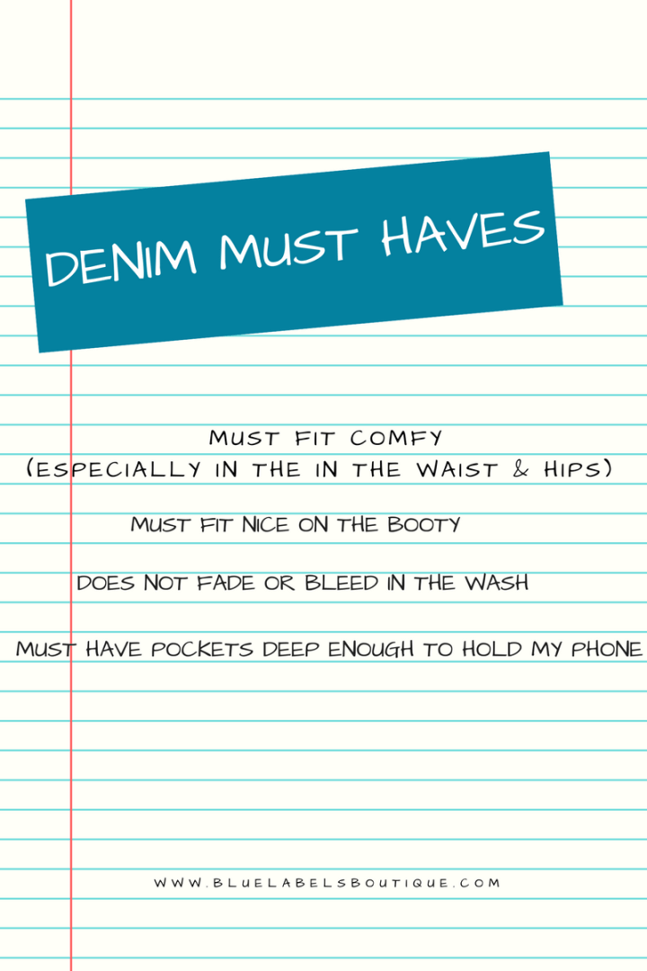 denim must have list
