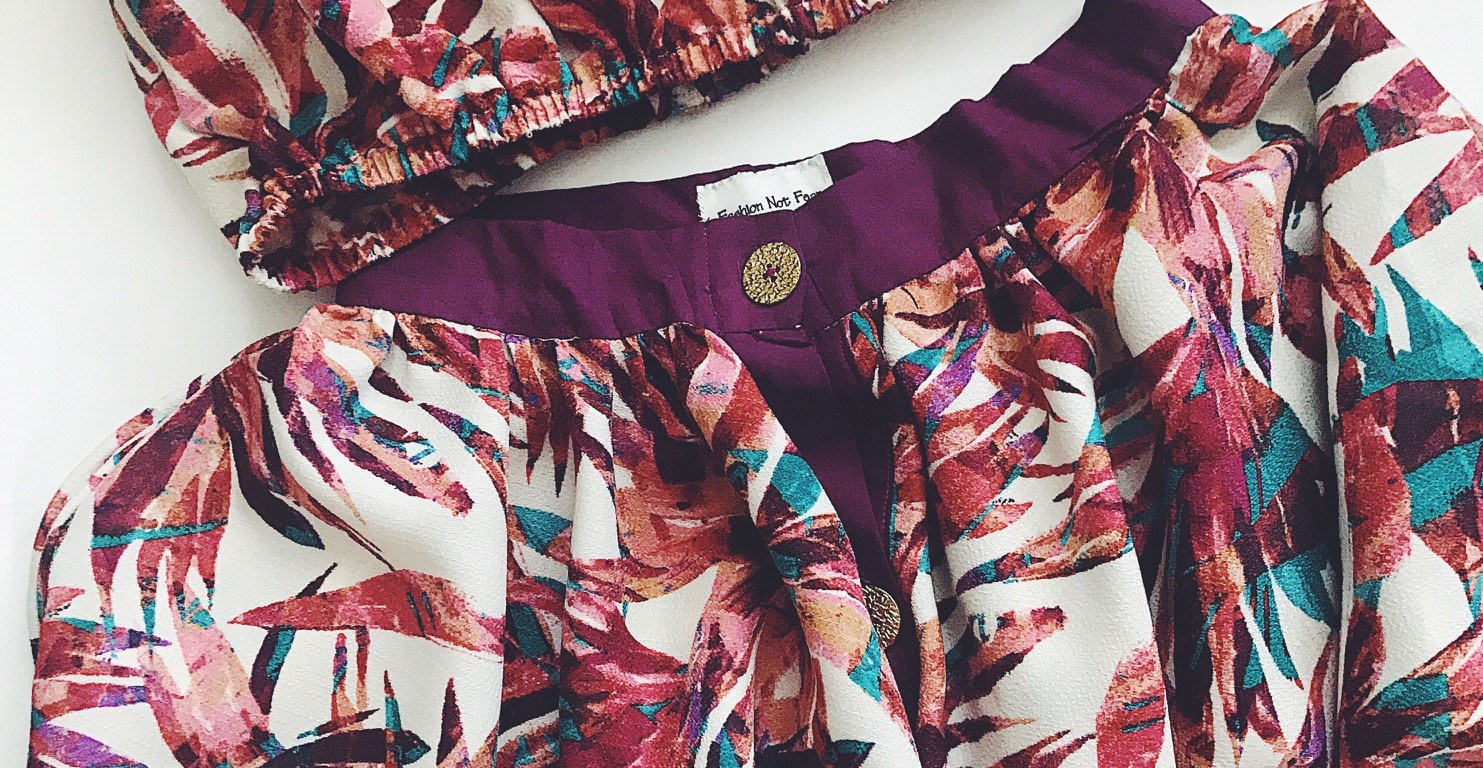 two piece floral skirt set