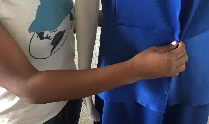 blue fabric dress a fashion not fear collection