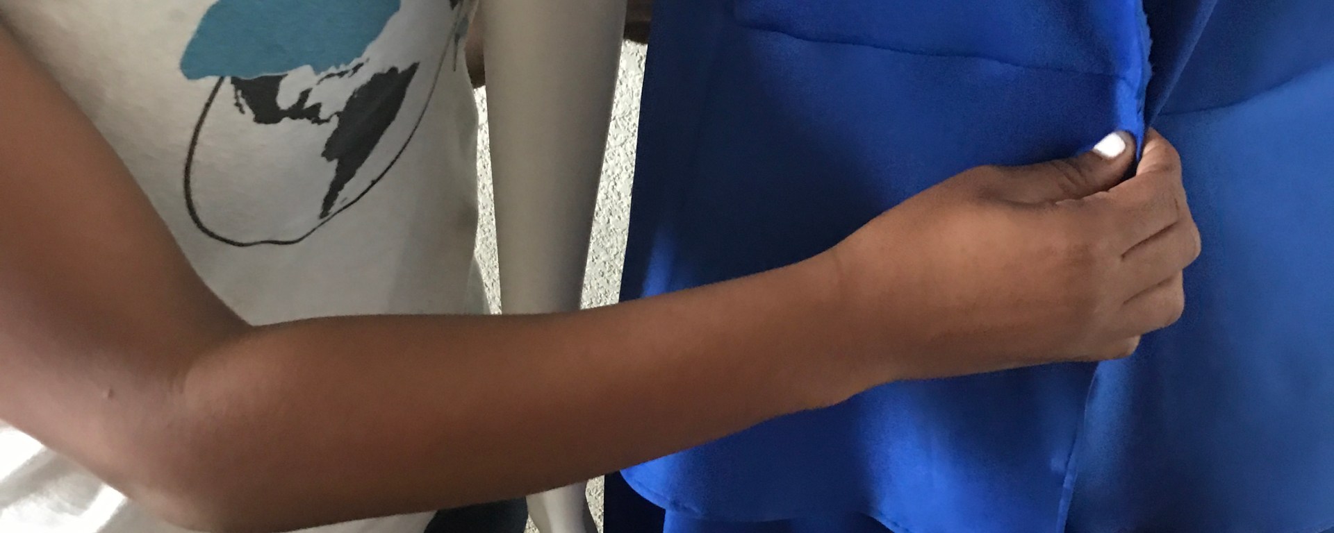 blue fabric dress a fashion not fear collection