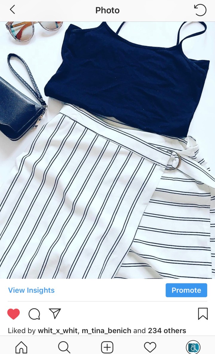striped skort blue labels boutique