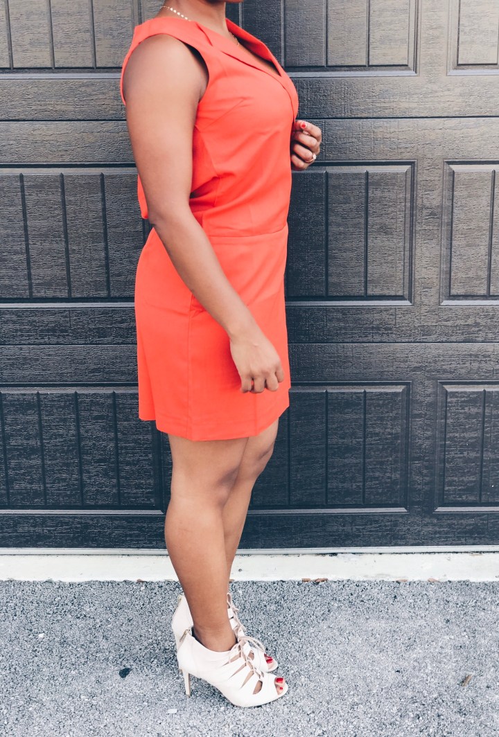 orange vest dress on sale