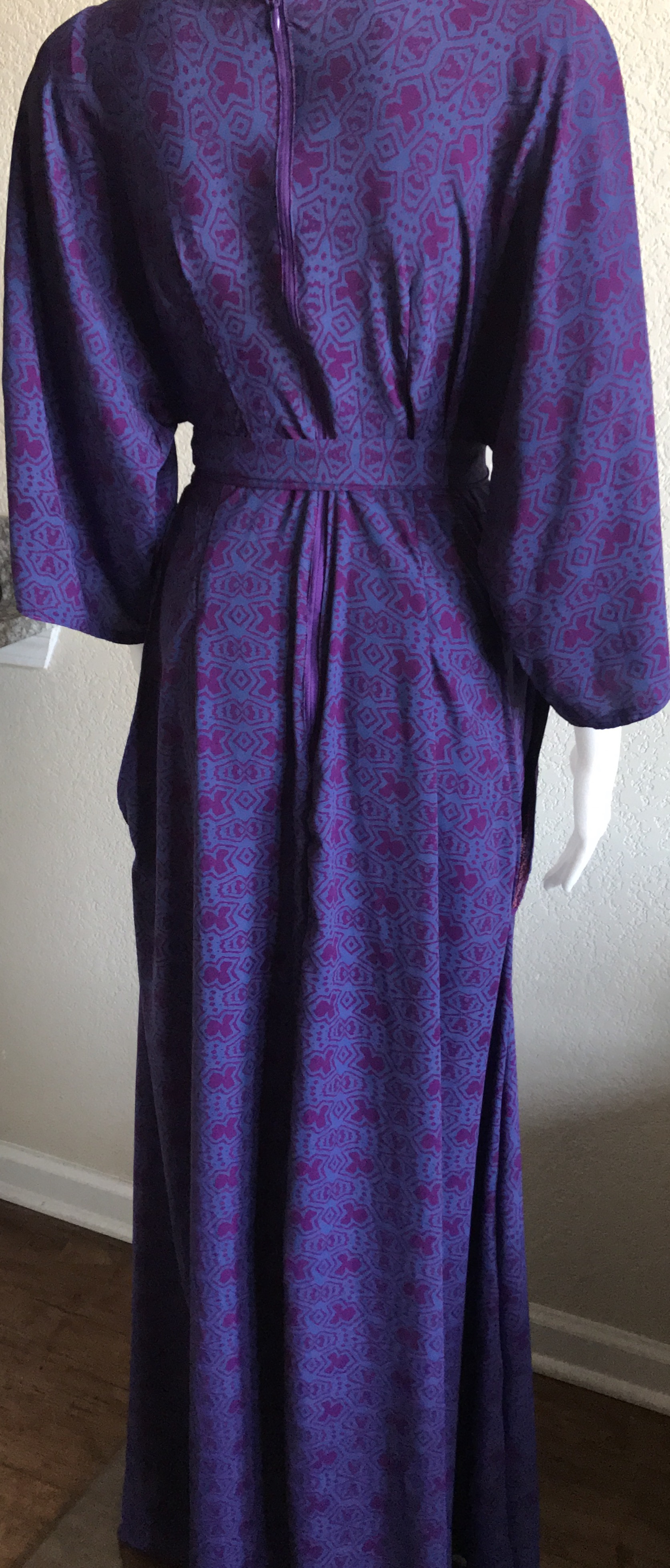 purple and pink back zipper 