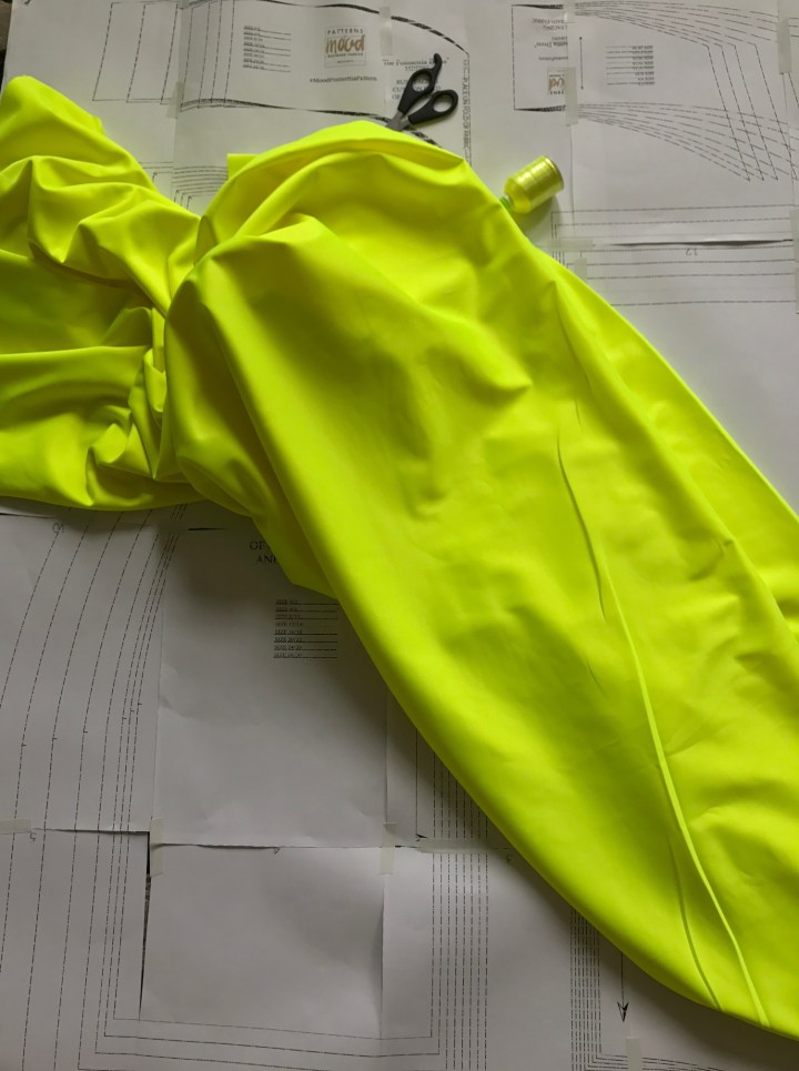 neon fabric on patterns