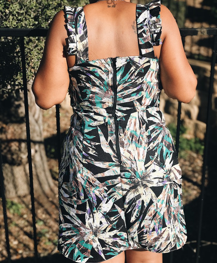 Floral printed handmade dress 