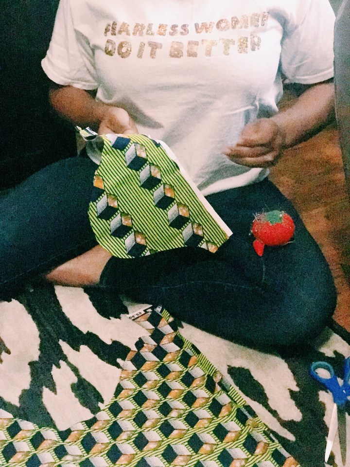 Cutting fabric patterns