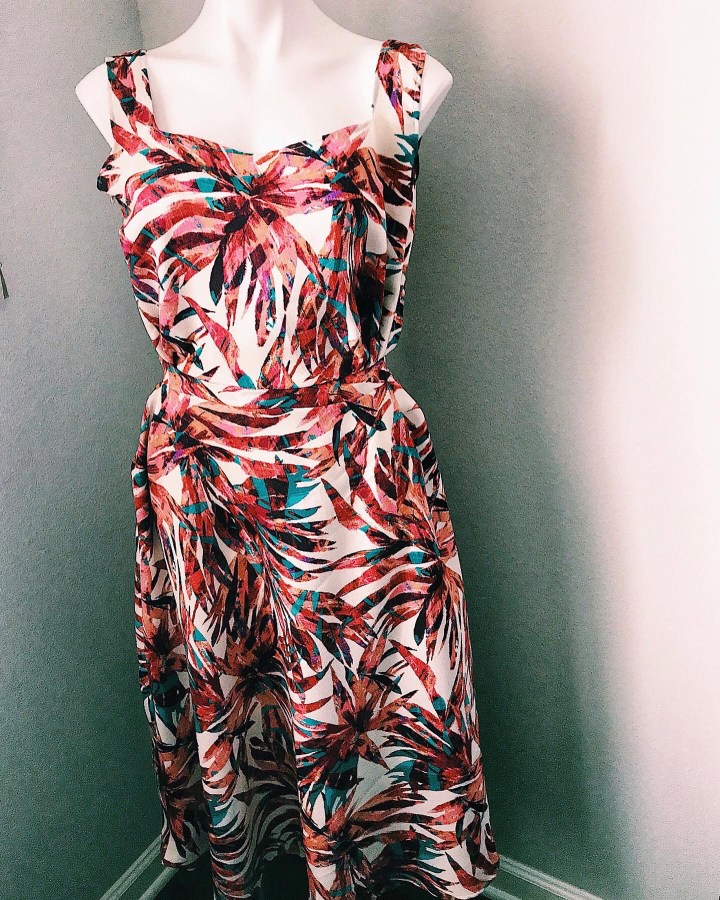 floral printed women's dress