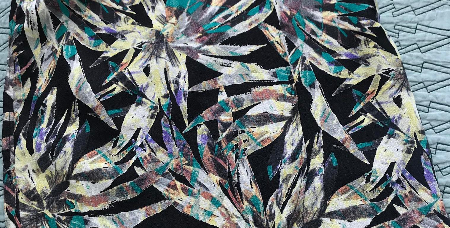 floral printed wrap skirt