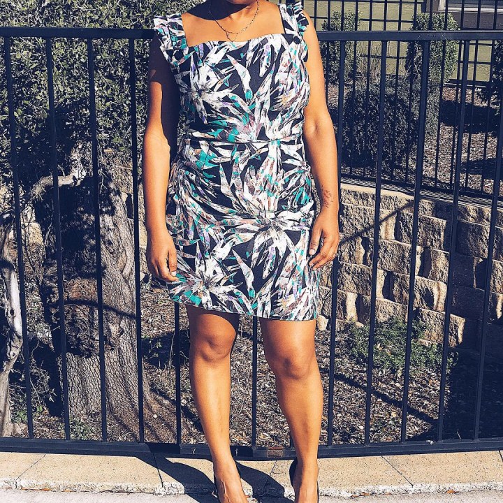 Floral printed dress