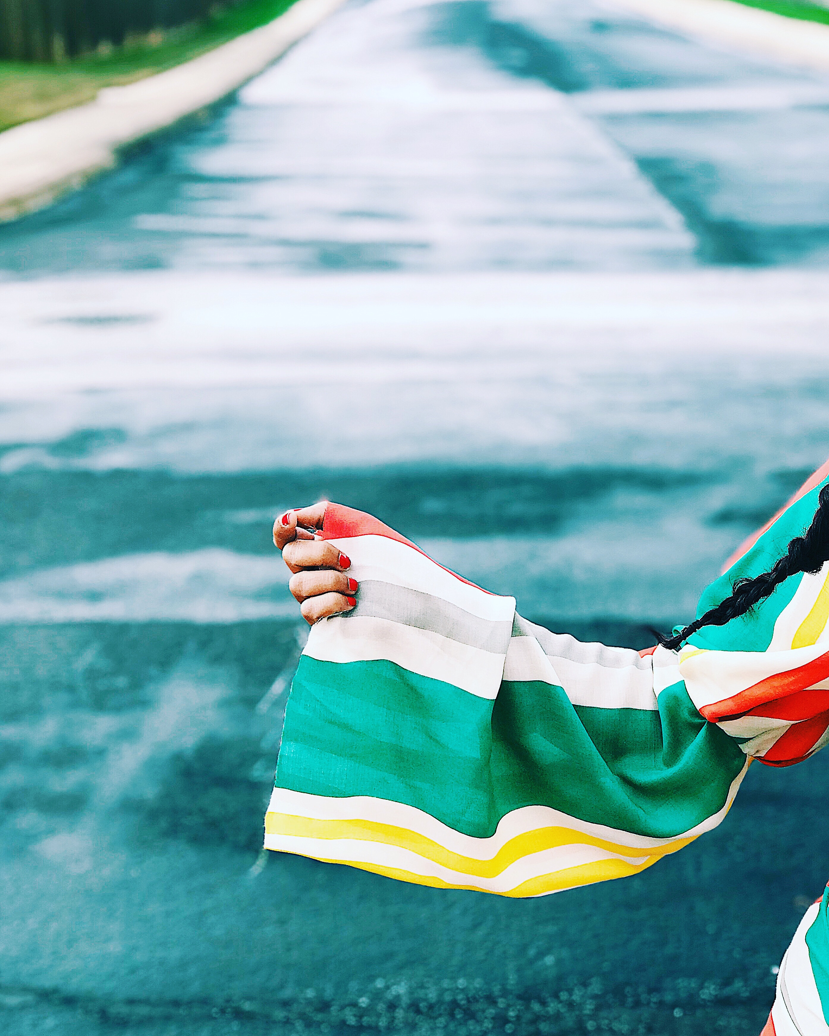 Striped cotton dress