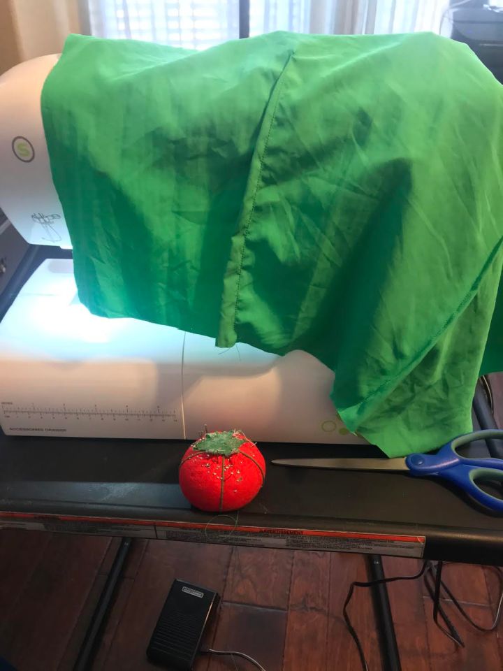 green dress sewing