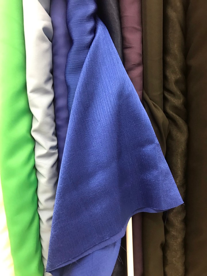 Picking fabric for a dress 