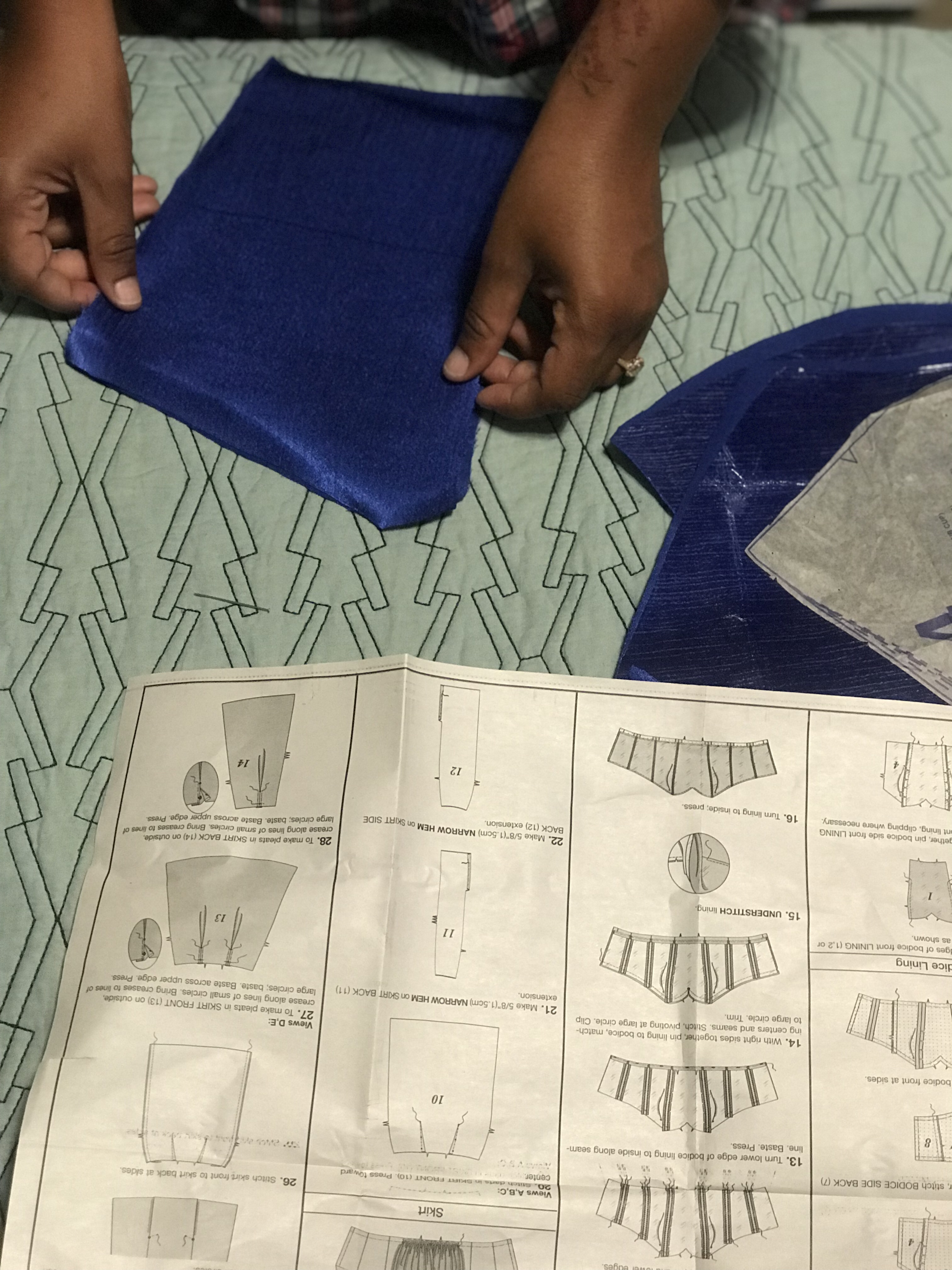 Making a corset dress