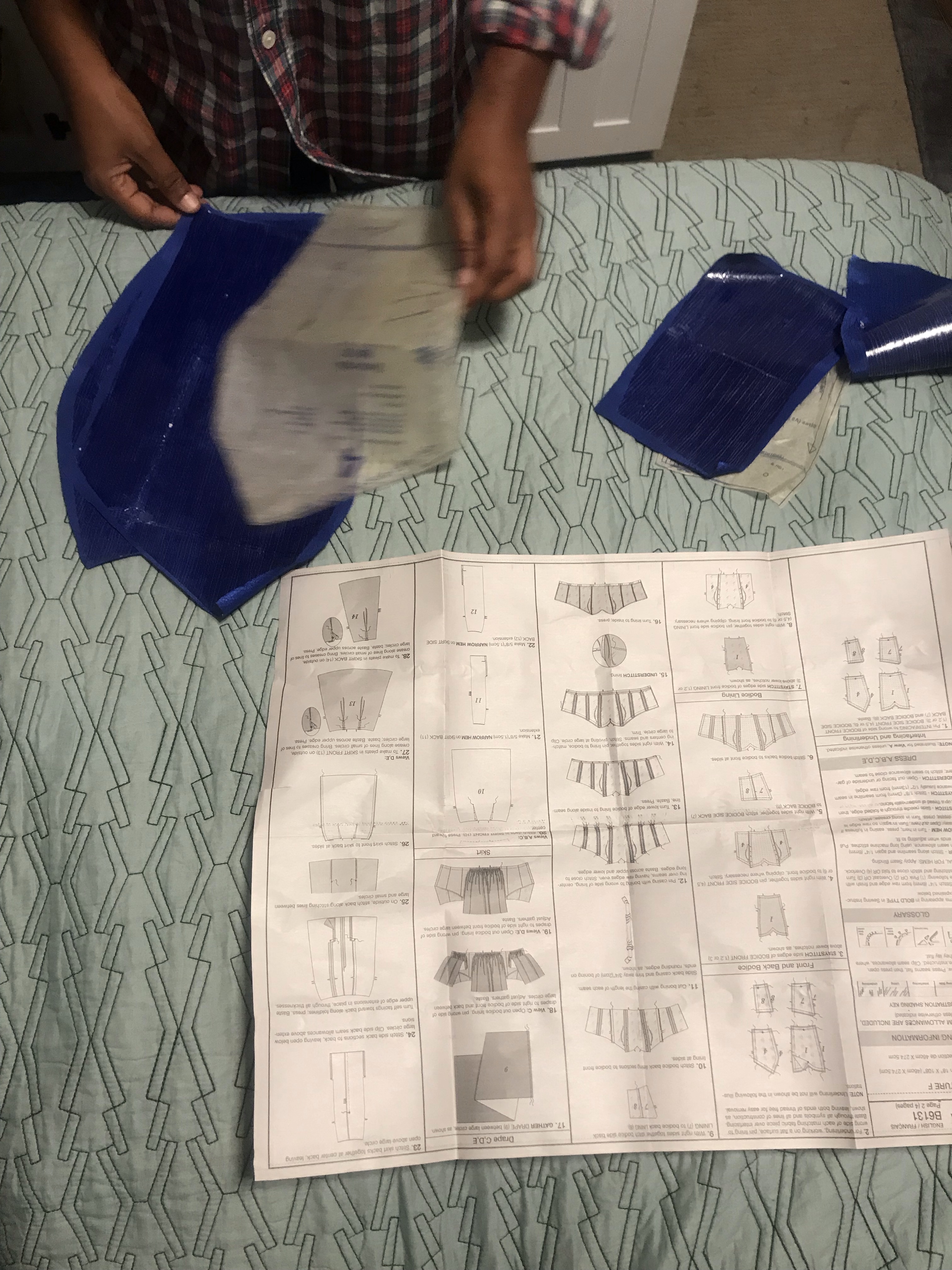 Making a corset dress