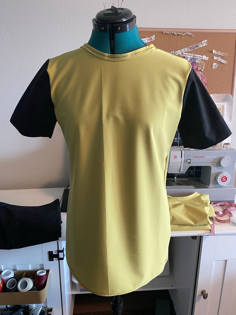 Fearless green and black top