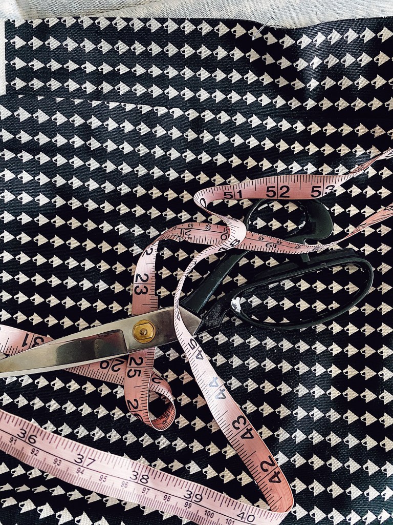 Black and ivory fabric