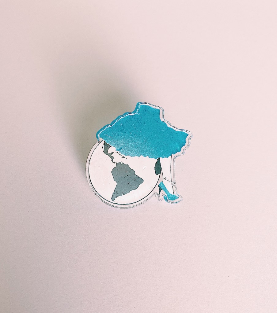 Fashion not fear pin