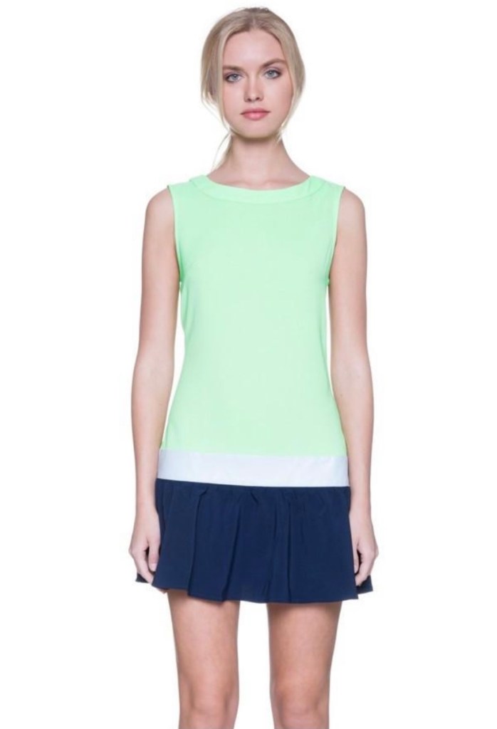 Colorblock mini dress