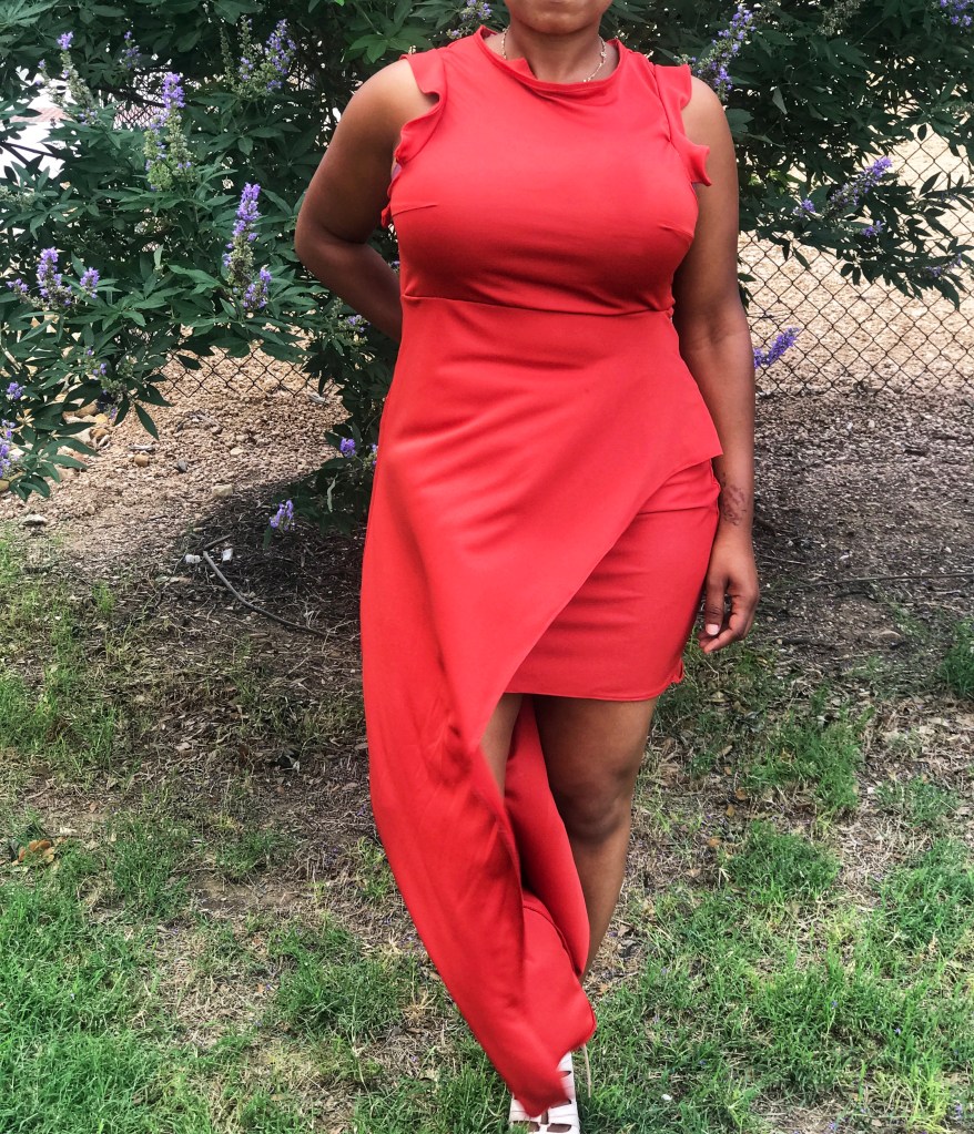 Orange top and skirt set