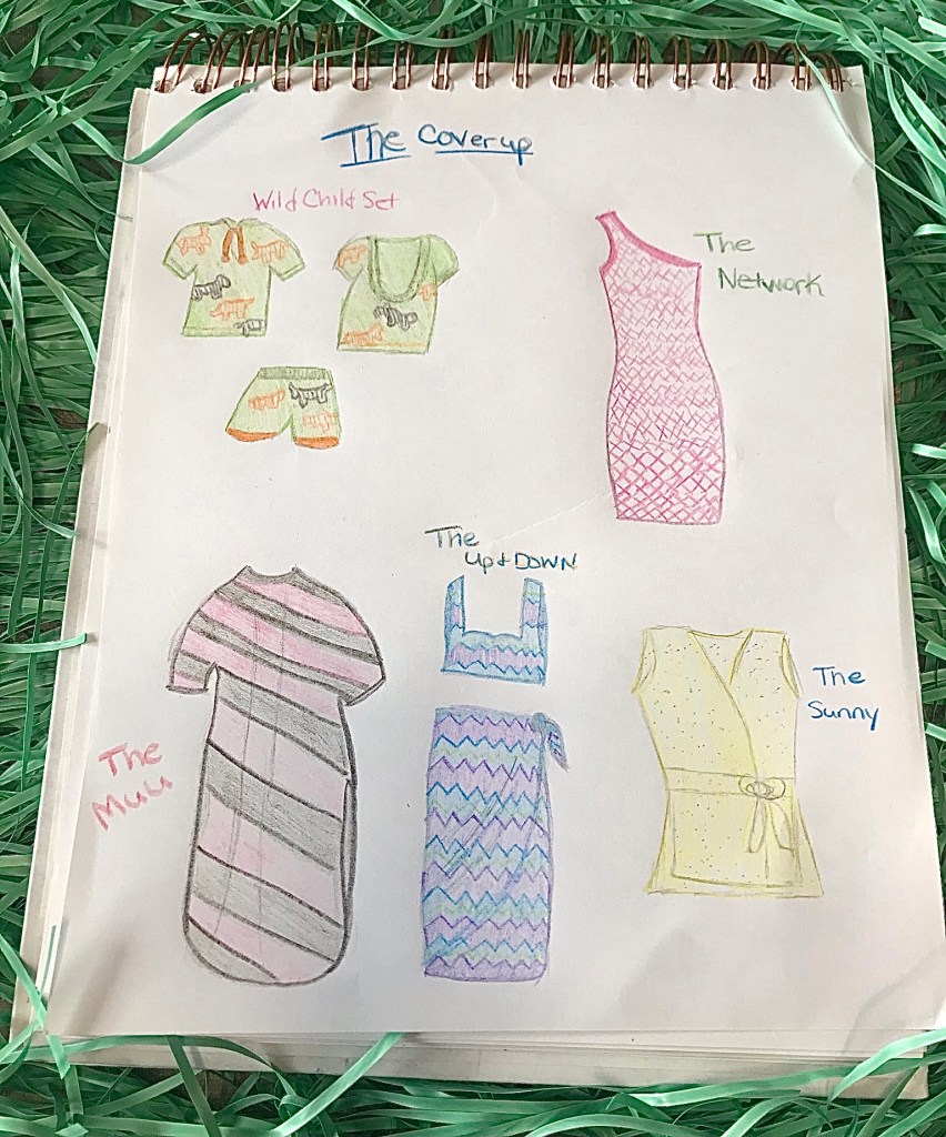 Swimsuit coverup collection illustration 