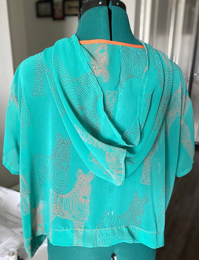 Hoodie swimsuit cover up 