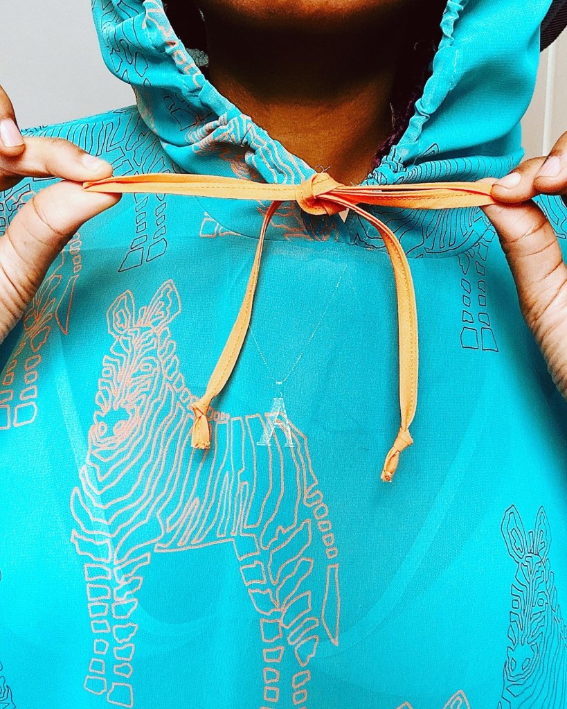 Hooded swimsuit coverup 