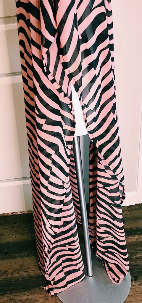 Zebra print chiffon cover up