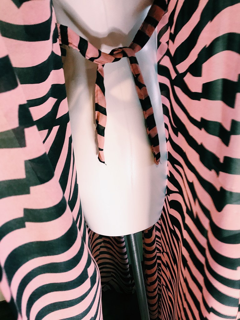 Zebra print chiffon cover up 