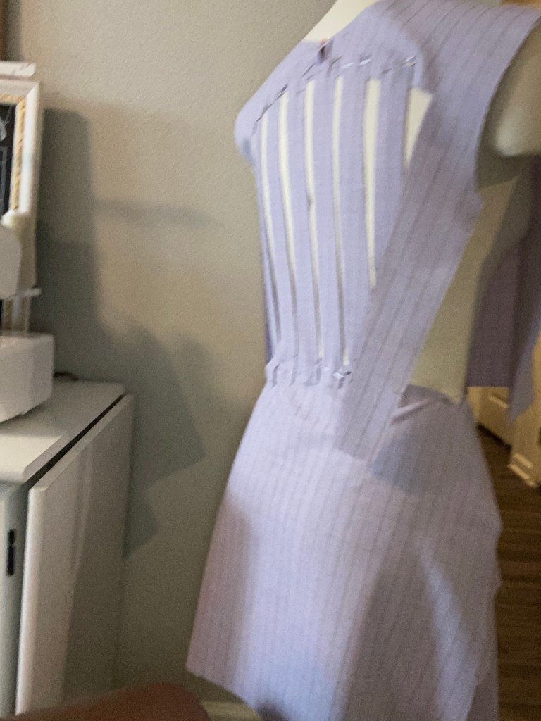 Image of handcrafted dress being made